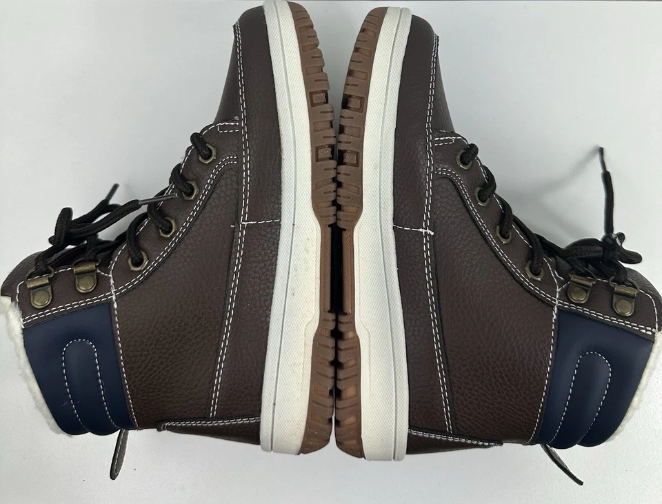 Niños US Polo Assn Marrón Azul Niños Zapatos Botas Talla 1M Foto 4 de 4