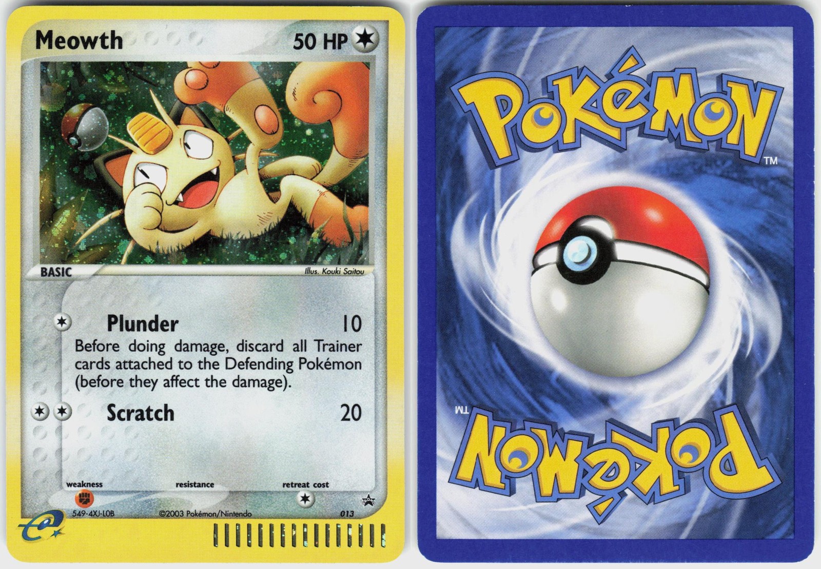 Meowth 013 Promo Nintendo Black Star Promos Pokemon LP