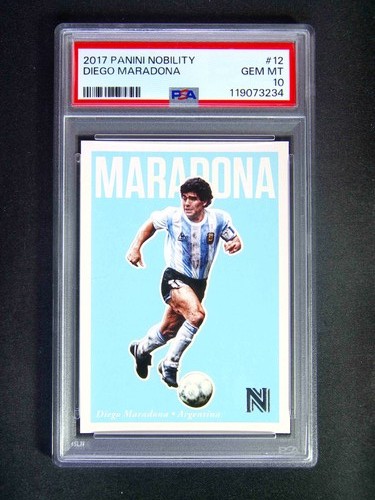 2017 Panini Nobility Diego Maradona #12 Argentina PSA 10