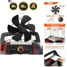 Heat Powered Stove Fan for Propane Heaters Wood Stoves Camping Indoor Use