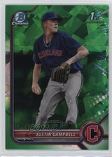 2022 Bowman Chrome Draft Sapphire Edition Green 18/50 Justin Campbell 1ed8