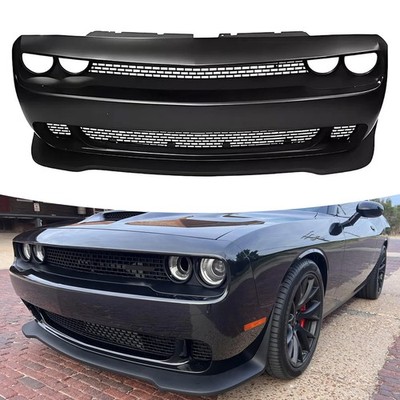 For 2015-2023 Dodge Challenger Full Front Bumper Cover Grille Lip Hellcat Style