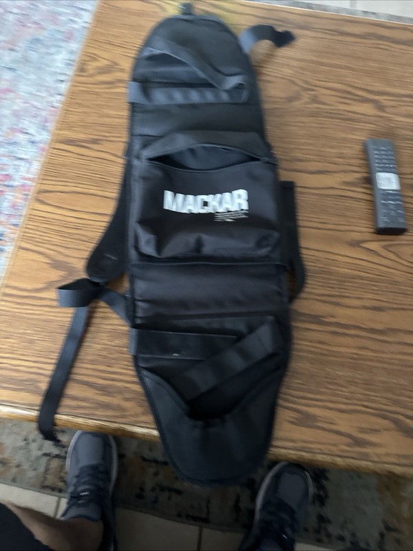 MACKAR Black Tactical Sling Bag Unisex Adults Zipper & Buckle Closure
