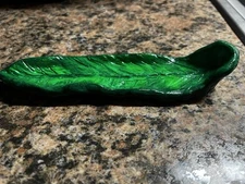 Ceramic Leaf Incense Holder Hand Made Pottery And Hand Painted