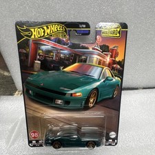Hot Wheels 1:64 Boulevard Mitsubishi 3000GT VR-4 Green Diecast Real Riders Car