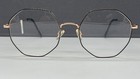 Nika Brille Herren Damen rund eckig oktagon schwarz gold rose 925B