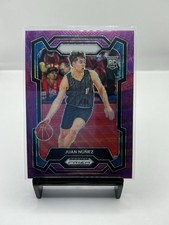 2024-25 Panini Prizm Draft Picks - Juan Nunez #36 Purple Wave Prizm (RC)