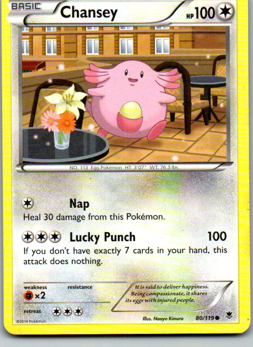 Chansey Common XY - Phantom Forces 80/119 LP