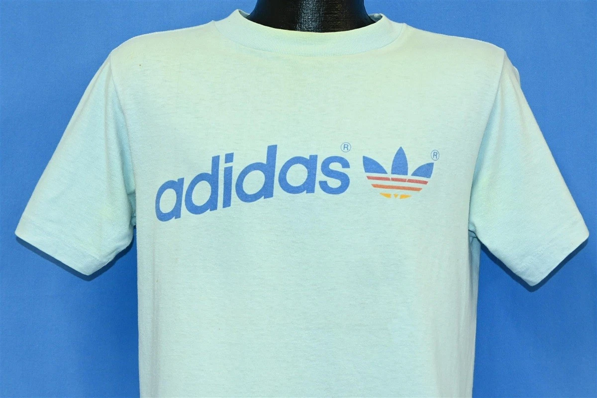 adidas Blue 1970s Vintage T-Shirts for Men for sale | eBay
