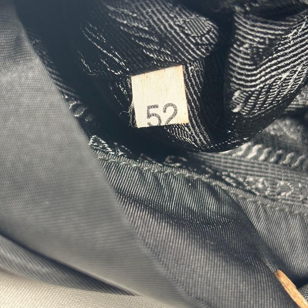 PRADA Backpack Drawstring Tesuto Nylon White Tag … - image 13