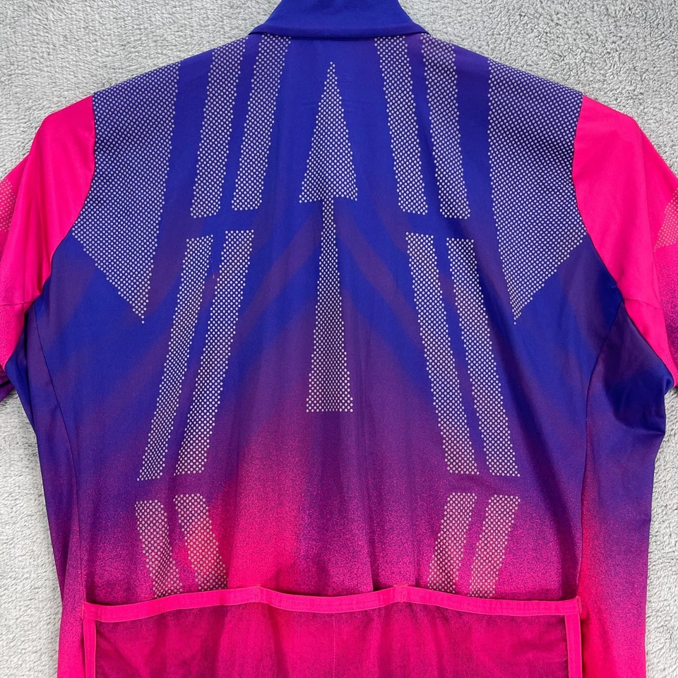 Rapha Pro Team Cycling Skinsuit 2XL Purple Pink Black Aero Speed Suit One Piece - Image 3 of 4