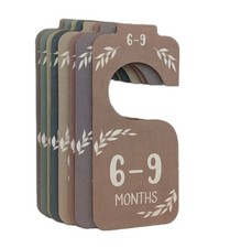 8pcs Bady Clothes Dividers Wooden Baby Wardrobe Clothes Separators