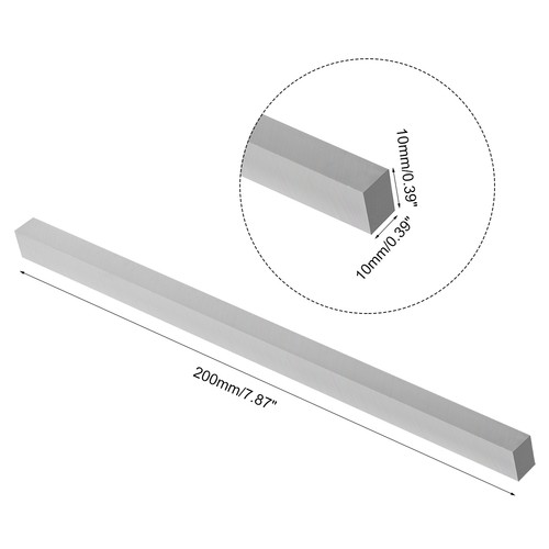 Square Front View Rectangular Top View 2pcs HSS Tool Bit Square Lathe Turning Grinder Cutter Mill Blank ...