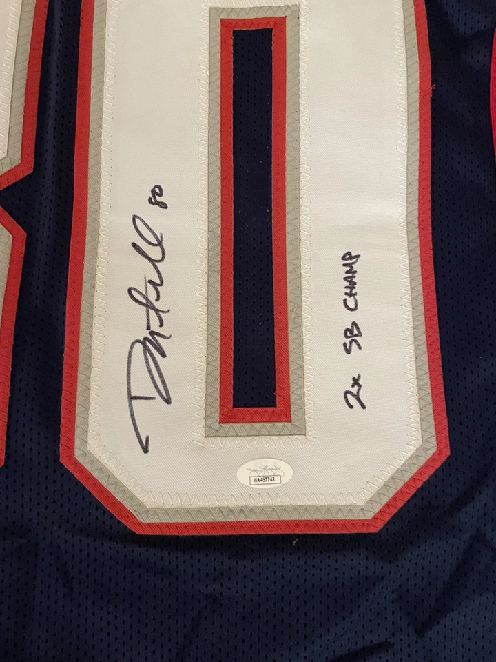 CAMISETA PERSONALIZADA FIRMADA POR DANNY ENMENDOLA New England Patriots NFL CERTIFICADO DE AUTENTICIDAD JSA Auto 🔥 Foto 4 de 4