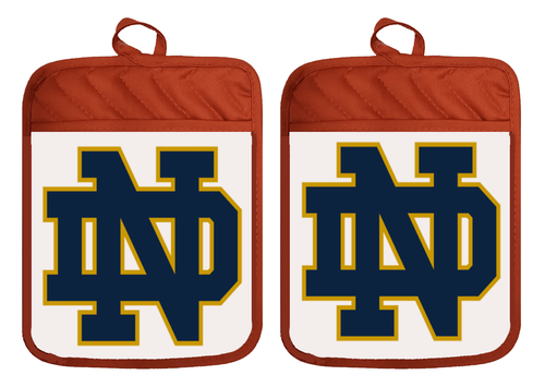 Notre Dame Irish Pot Holder Oven Mitts Hot Pad Linen Towel Kitchen DZ306DPH - Picture 8 of 14