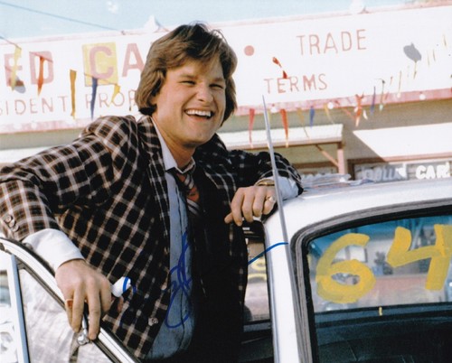 KURT RUSSELL signed Autogramm 20x25cm USED CARS in Person autograph ACOA