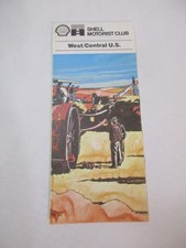 NOS Vintage 1976 Shell West Central US Highway Gas Station Road Map-Box A