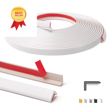 Art3d 20ft Outside Vinyl Corner Trim Peel and Stick for 20FT, White