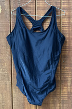 NWT Aqua Eve Swimwear Black Women's One Piece Swimsuit Size 16