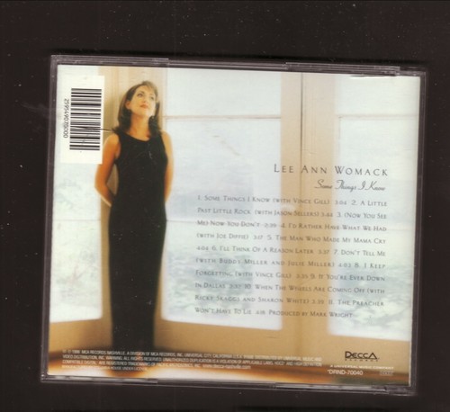 Lee Ann Womack--Some Things I Know--1998 CD - Picture 3 of 3