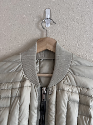Rick Owens Fog Cropped Bomber Jacket - Size 52 - Pearl