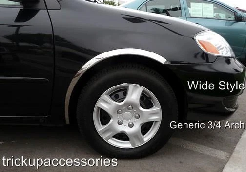 FENDER TRIM FOR MAZDA PROTEGE 1998 Mirror Polished Stainless Steel - Изображение 2 из 2