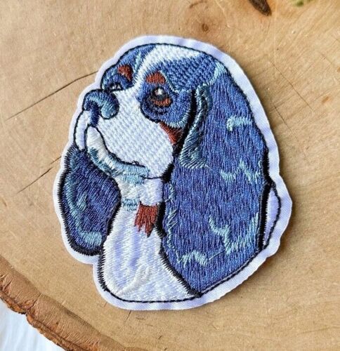 Iron On Embroidery Patch Puppy Lab Frenchie Corgie Husky Dog Head Portrait - Picture 21 of 21