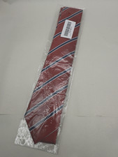 Men's Modern Fine Stripe Silm Ties Woven Formal Business One Size Red Blue 1pc..