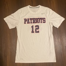 NEW ENGLAND PATRIOTS: 12: THE NIKE TEE: MEN'S SZ Medium - White