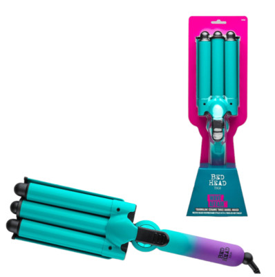 Bed Head - Wave Affair Jumbo 3 Barrel Hair Waver New high heat  auto off & GLOVE