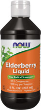 NOW Foods Elderberry Liquid 500 Mg, 10:1 Concentrate, Free Radical Scavenger 8oz