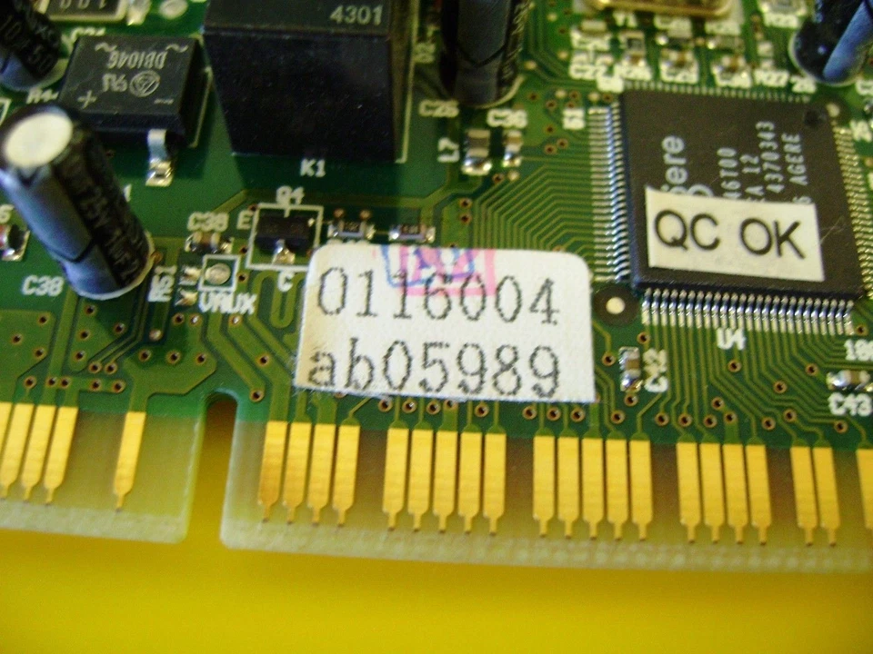 Model: 1301 Modem w/ line and phone jack 125-07801407  - Image 2 of 4