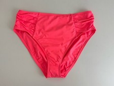 La Blanca Women's Ginger Pink Tummy Control Side Shirred Bikini Bottom Size 12
