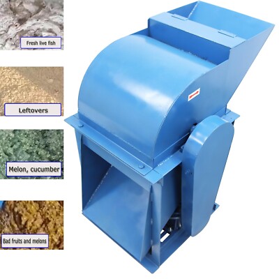 Hogwash Kitchen Waste Crusher Swill Bone Grinder Pulper w/12mm Screen 220V 3KW