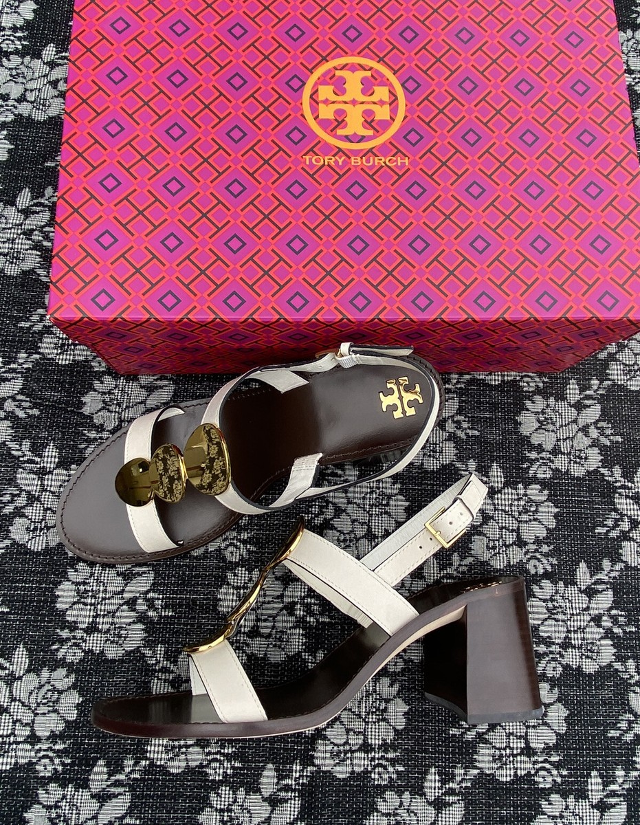 Tory Burch Patos Multi Disk Sandal Block Heel Women's Size 10