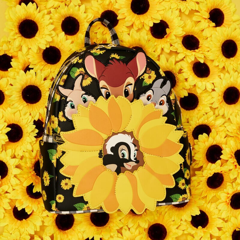 Loungefly Disney Bambi Thumper Flower Sunflower Characters Mini Backpack NEW Loungefly Disney Bambi Thumper Flower Sunflower Characters  main image 4