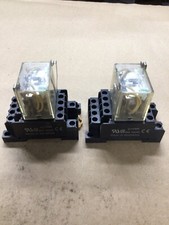 Omron Relay LY4N-D2 10A w/ Base 24 VDC *Lot of 2* #4023I143