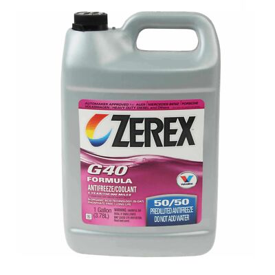 Valvoline Zerex Coolant Antifreeze 861399 Pink G40 Prediluted 1 Gallon