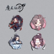 4pcs Mo Dao Zu Shi Wei Wuxian Lan Wangji Anime Acrylic Pin Badge Brooch