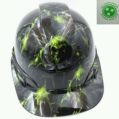 Custom Hydro-Dipped Hard Hat - OSHA Approved With Hell Raiser 312390 - Foto 9
