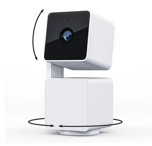 Wyze Cam Pan v3 Indoor/Outdoor Wired Security Camera with Pan/Tilt/Zoom - White