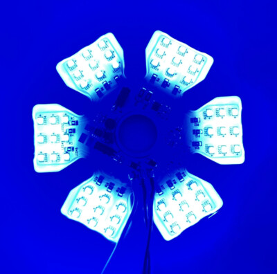 Trux Accessories 15" Non-Painted Standard/Donaldson Louvered Front Air Cleaner LED Light Bar Kit For Peterbilt - Foto 8