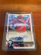 2018 Bowman Chrome Prospect Auto Jose Gomez #CPA-JG  Auto 1st Card - Phillies