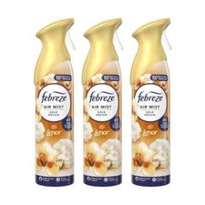 3x Febreze Air Mist Air Freshener Spray Gold Orchid 185ml 