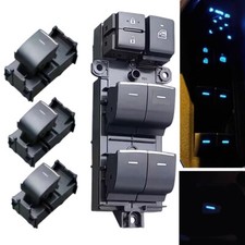 4x RHD LED Ice Blue Power Window Switch Button For Toyota RAV4 XA50 Corolla C-HR