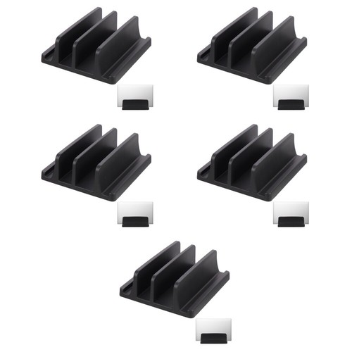 Set of 5 Notebook Bracket Double Slot Office Vertical Laptop Stand - Afbeelding 12 van 12