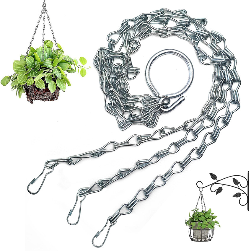 Hanging Basket CHAINS 3 POINT All Size Baskets up to 18" MULTI