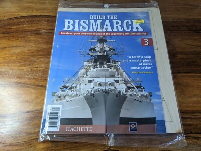Hachette Build the Bismarck - Scale 1:200 Various Issues Model Wooden Battleship