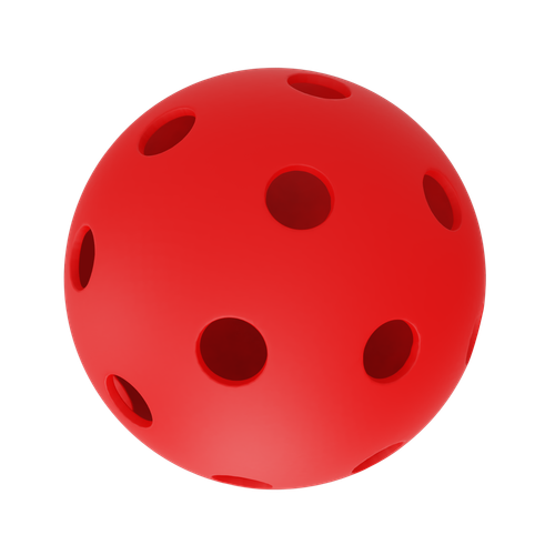 GCA Pro Red Indoor Pickleballs 26 Hole USA Approved Tournament Free Mesh Bag - Picture 3 of 9