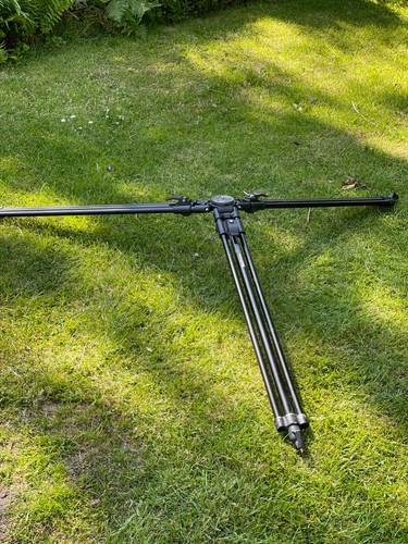 MANFROTTO 351MVB PRO VIDEO SPOTTING SCOPE TRIPOD GREAT CONDITION WITH 75MM BOWL - Picture 4 of 18